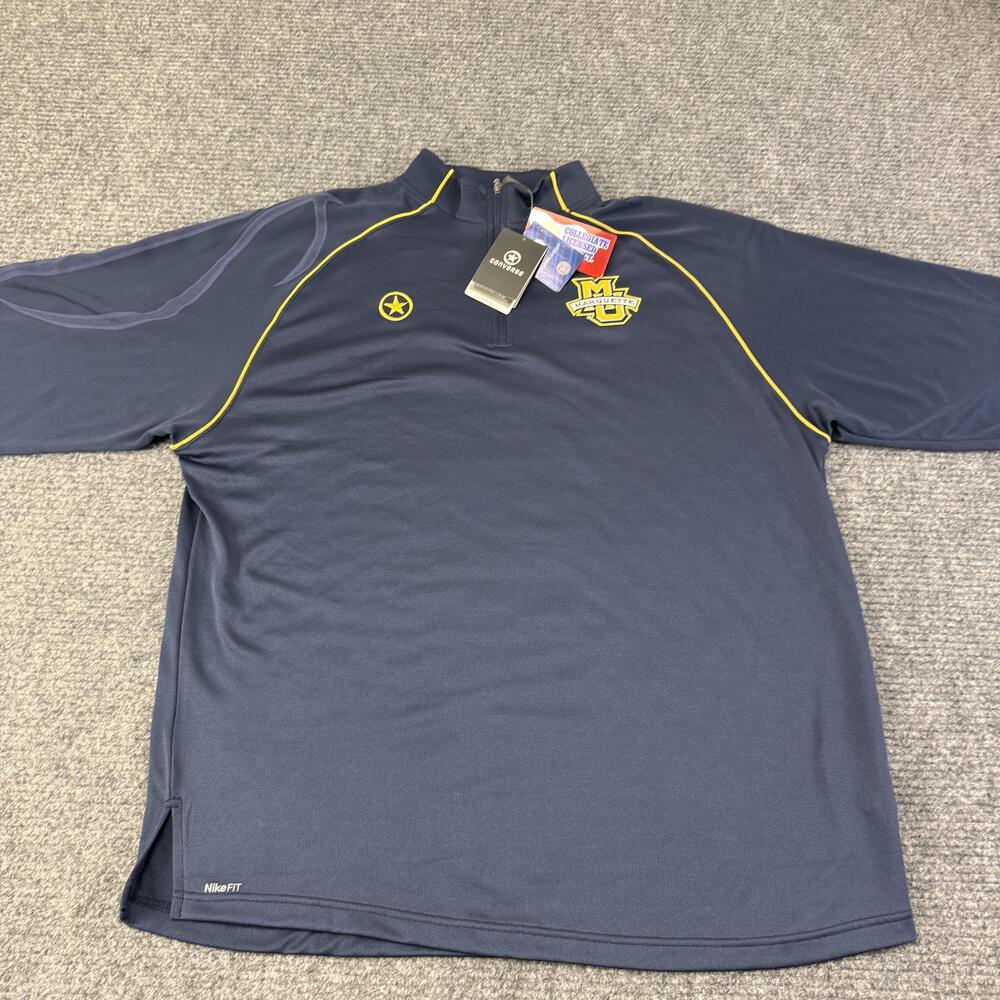 Marquette Golden Eagles Pullover Mens XL Blue Basketball Nike x Converse NikeFIT